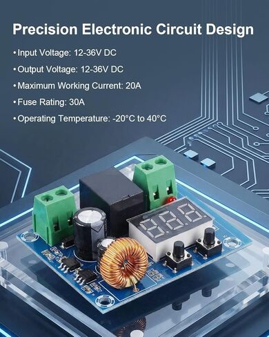 Power Wheel Battery Adapter Kit Fit for Dewalt 18V 20V Battery, DC PWM Motor Speed Controller with Fuse & Wire Terminals & Protective Box & Voltage Display & Low Voltage Protector in Saudi Arabia