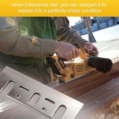 استبدال شفرات تخطيط HSS مقاس 3-1/4 بوصة لـ DeWalt D26676، DW6655، DW677، 678، 680K ومعظم أدوات التخطيط اليدوية، استبدال شفرات تخطيط الكربيد - 4 قطع in Kuwait