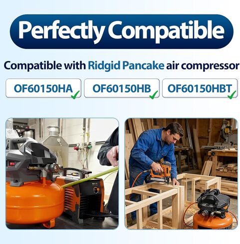 3 قطع حزام ضاغط الهواء متوافق مع ضاغط الهواء Ridgid Pancake OF60150HA OF60150HB OF60150HBT، حزام القيادة in Kuwait