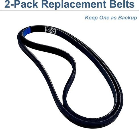 حزام بديل PJ373 لمضخات ضاغط الهواء Husky H1504ST A700062، عبوتان على شكل حرف V متوافق مع Stanley Bostitch AB-9075316 in Kuwait