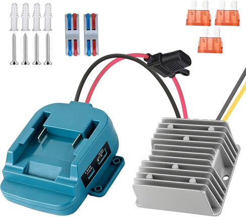 180W Power Battery Adapter Wheel for Craftsman 20V Battery with USB & Type C Charging, 20V to 12V Step Down Converter for DIY Rc Car Toys, Robotics and Rc Truck in Saudi Arabia