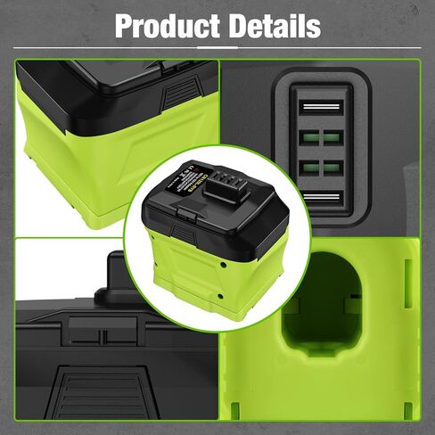 لمحول بطارية Ryobi 18 فولت إلى 12 فولت، محول بطارية ليثيوم لأدوات Ryobi 12 فولت اللاسلكية CB120L CB121L BPL-1220 130503001 130503005 in Kuwait