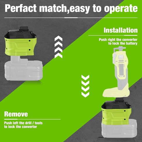 لمحول بطارية Ryobi 18 فولت إلى 12 فولت، محول بطارية ليثيوم لأدوات Ryobi 12 فولت اللاسلكية CB120L CB121L BPL-1220 130503001 130503005 in Kuwait