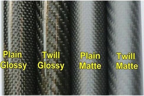 2pcs 3K Carbon Fiber Circular Tube, Thickness 1mm OD 21mm 23mm 25mm 28mm 30mm Carbon Fiber Hollow Tube for UAV Model Materials(27x25x500mm) in Saudi Arabia