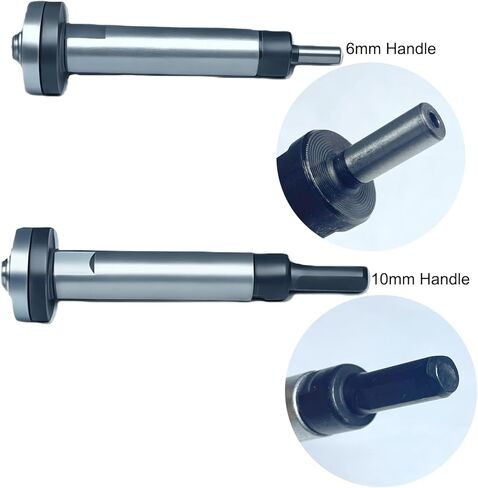 Electric Drill to Angle Grinder Adapter Kit – 6 mm & 10 mm Variable Shaft Mandrel with 2 Spanners, Flange Nuts & Extension Rod – Convert Drill for Cutting, Polishing & Sanding in Kuwait