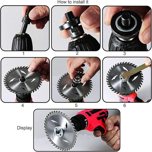 Electric Drill to Angle Grinder Adapter Kit – 6 mm & 10 mm Variable Shaft Mandrel with 2 Spanners, Flange Nuts & Extension Rod – Convert Drill for Cutting, Polishing & Sanding in Kuwait