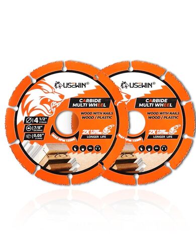 Cut Off Wheel, 4 1/2 Angle Grinder Cutting Disc, Carbide Cutting Wheels for Wood, Plastic, Fiberboard, Wood with Nails, 2 Pack in Kuwait