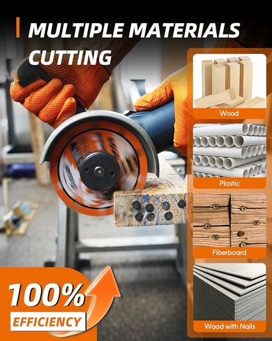 Cut Off Wheel, 4 1/2 Angle Grinder Cutting Disc, Carbide Cutting Wheels for Wood, Plastic, Fiberboard, Wood with Nails, 2 Pack in Kuwait