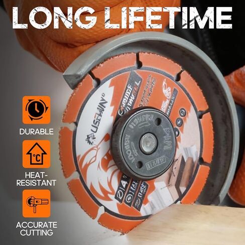 Cut Off Wheel, 4 1/2 Angle Grinder Cutting Disc, Carbide Cutting Wheels for Wood, Plastic, Fiberboard, Wood with Nails, 2 Pack in Kuwait