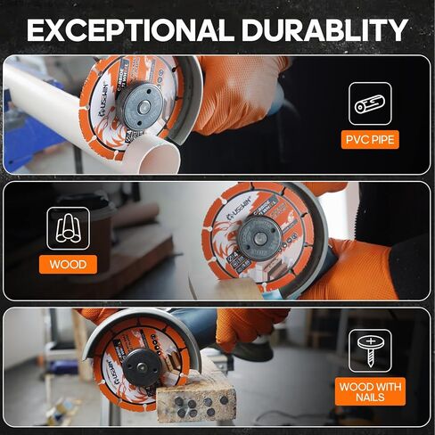 Cut Off Wheel, 4 1/2 Angle Grinder Cutting Disc, Carbide Cutting Wheels for Wood, Plastic, Fiberboard, Wood with Nails, 2 Pack in Kuwait