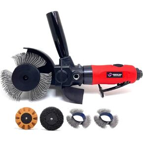 Pneumatic Surface Blaster Kit Air Decal Pinstripe Removal Tool 23mm Coarse Wire Brush Eraser Wheel for Removing Paint, Rust, Adhesive, Pinstripe Stripping in Kuwait