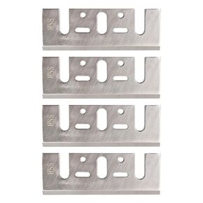 استبدال شفرات تخطيط HSS مقاس 3-1/4 بوصة لـ Bos-ch 1594، PL2632، PA1205 ومعظم أدوات التخطيط المحمولة باليد، استبدال شفرات تخطيط الكربيد - 4 قطع in Kuwait