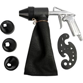 Handheld Sandblasting Kit, Pneumatic Sandblaster, Rusts Removal, Ergonomic Grip, Quick Setup, for Metal Polishing and Sanding (JP Style Connector) in Kuwait