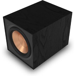 مضخم صوت Klipsch Reference R-121SW مقاس 12 بوصة مزود بمضخم صوت أمامي مزود بمكبرات صوت بوليمر بلورية مُعاد تشكيلها من النحاس المغزول ومكبر صوت رقمي بالكامل للحصول على صوت ممتاز باللون الأسود in Kuwait