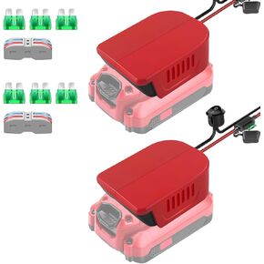 2 Packs Power Wheel Adapter for Craftsman 20V Battery Adapter Power Wheels Battery Converter Kit with Fuses & Wire Terminals, 14AWG Wire, Power Connector for DIY Rc Car Toys, Robotics and Rc Truck in Saudi Arabia