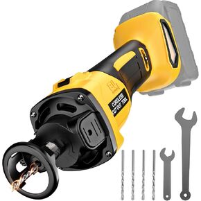 Cordless Drywall Cut-Out Tool for De-walt 20V Battery, Max 28000 RPM Drywall Cutting Tool with 6 Adjustable Speed, Quick Bit Change, Adjustable Depth, Rotary Saw for Cutting Sheetrock(Tool Only) in Kuwait