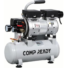 ضاغط هواء محمول سعة 6 جالون 1 حصان 2.5 CFM@90PSI 60 ديسيبل ضاغط هواء فائق الهدوء وخالي من الزيت مثالي لنفخ الإطارات بالهواء المضغوط أداة رش الطلاء in Kuwait
