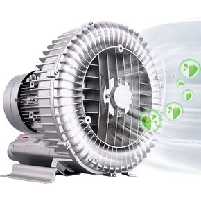 High-Pressure Vortex Ring Blower - Industrial Vacuum Pump for Air Blowing & Suction, Perfect for Sewage Aeration, Aquarium Filtration, and Fish Pond Maintenance in Kuwait