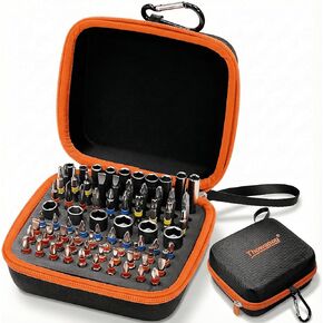 86 Holes 1/4" Hex Bit Organizer, Round Drill Bit Organizer for Impact Driver Drill Bit Screwdriver Bit Holders for Tools and Gifts for Men in Saudi Arabia