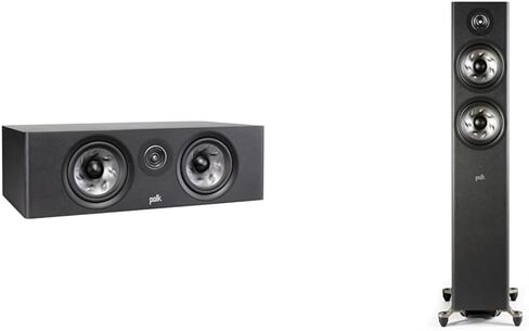 مكبر صوت ذو قناة مركزية كبيرة من سلسلة Polk Reserve R400، مكبر صوت حلقة Pinnacle جديد مقاس 1 بوصة ومكبرات صوت مخروطية توربينية مزدوجة مقاس 6.5 بوصة، معتمدة عالية الدقة، Dolby Atmos وIMAX محسّنة in Kuwait