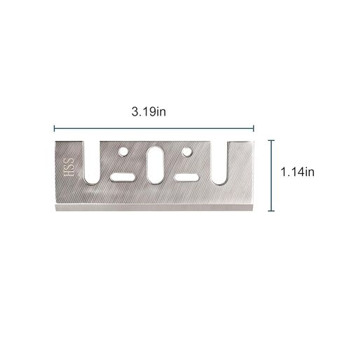 استبدال شفرات تخطيط HSS مقاس 3-1/4 بوصة لـ Bos-ch 1594، PL2632، PA1205 ومعظم أدوات التخطيط المحمولة باليد، استبدال شفرات تخطيط الكربيد - 4 قطع in Kuwait