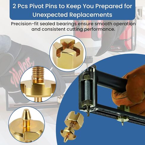 2 Pack HC1B Pivot Pin Set Replacement for Malco HC1 HC2 / for Grainger 1ELG5 1ELH8 Sheet Metal Hole Cutters, Heavy-Duty Pivot Pin Tool for Malco Adjustable Hole Cutter in Kuwait