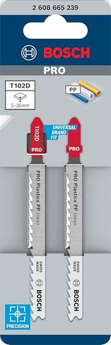 شفرة منشار أركت 2X PRO Plastics PP Clean T102D من بوش (للبلاستيك، PP وPE، الطول 100 مم، قطعتان) in Kuwait