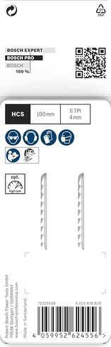 شفرة منشار أركت 2X PRO Plastics PP Clean T102D من بوش (للبلاستيك، PP وPE، الطول 100 مم، قطعتان) in Kuwait