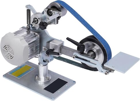 Bench Belt Sander Grinder Knife Sharpener 550W 30"x1" 0-5000RPM Variable Speed Tabletop Belt Sander with Adjustable Angle, Digital Display 98.43ft/s for Metal, Woodworking, Knife Sharpening in Kuwait