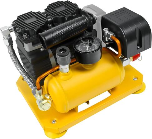 Cordless Air Compressor Compatible with Dewalt 20V Battery, 0.26-Gallon Capacity, Oil-Free, Ultra Quiet Portable Air Compressor, 65 dB Noise Level Electric Air Compressor in Kuwait