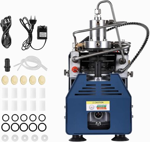 PCP Air Compressor, 4500 psi/30 MPa Scuba Tank Compressor, 110V/220V AC, PCP Air Rifle Compressor with Auto Shut-Off, 1800W High-Pressure Air Pump, Paintball Shooting, PCP Air Rifle in Kuwait