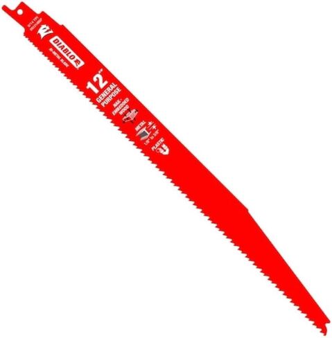 Diablo DS1214BGP25 12" 8/14TPI Bi-Metal Reciprocating Saw Blades for General Purpose Cuts (25-Pack) in Kuwait