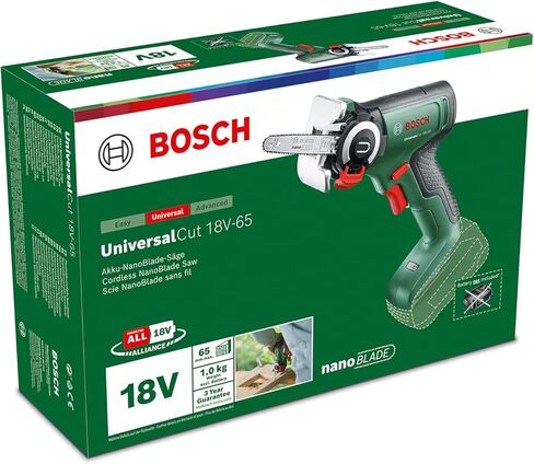 منشار Bosch اللاسلكي NanoBlade UniversalCut 18V-65 (قطع سريع للخشب والبلاستيك؛ الحد الأقصى لعمق القطع 65 مم؛ نظام 18 فولت؛ بدون بطارية) in Kuwait
