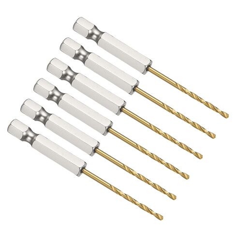 PATIKIL 9mm Hex Shank Drill Bit, M2 High-Speed Steel Bits Quick Change Design for Impact Driver 135° Titanium Nitride TiN Coated for Stainless Steel Hard Metal - 2 Pack in Saudi Arabia