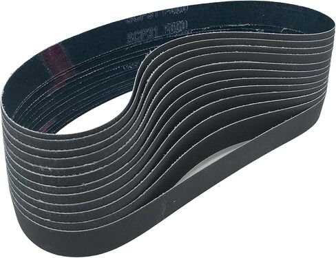 1X30 in Sanding Belts 12 Packs of Industrial Silicon Carbide Abrasive Ideal Knife Sharpening Fits 1X30 inch Belt Sanders (1000 Grit) in Kuwait