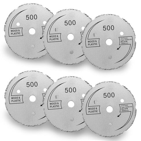 6 PCS SM500 3'' Wood Plastic Segment Carbide Circular Saw Compatible with Dremel Saw Max Series, Suitable for Precise Cutting Applications in Kuwait