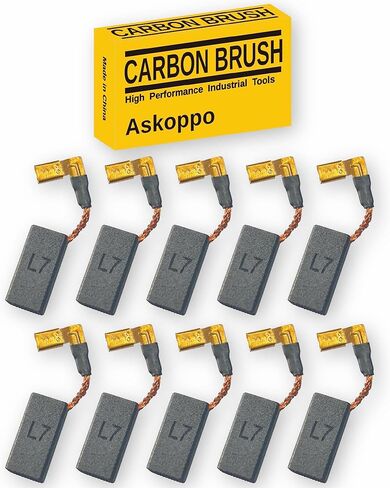 N097696 (10-Pack) Carbon Brushes, Carbones para DeWALT DWE4120 DWE4011 DWE4012 DWE4100 Angle Grinder Replacement - Askoppo in Kuwait