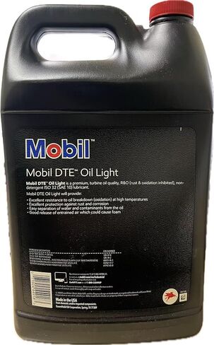 زيت Mobil DTE الخفيف، زيت تدوير R&O المتميز، ISO 32، 1 جالون in Kuwait