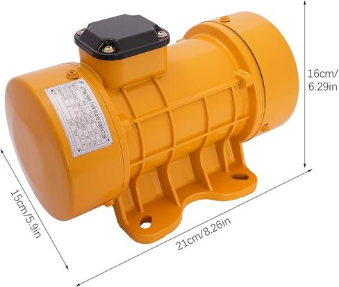 370W Vibration Motor,Industrial Table Vibration Motor,2840RPM Concrete Cement Intensive Vibrator Motor Modern Concrete Compressor Vibration Motor for Vibrating Feeders, Shakers (Yellow) in Saudi Arabia