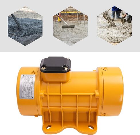 370W Vibration Motor,Industrial Table Vibration Motor,2840RPM Concrete Cement Intensive Vibrator Motor Modern Concrete Compressor Vibration Motor for Vibrating Feeders, Shakers (Yellow) in Saudi Arabia