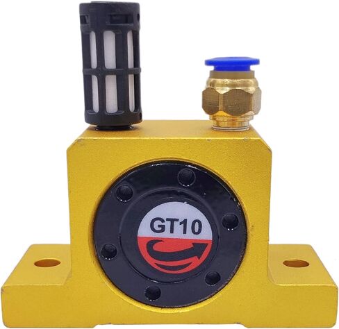 هزاز توربيني هوائي GT10 هزاز توربيني هوائي من سلسلة GT 1/8 بوصة مكونات نظام هوائي صناعي هزازات توربينية عالية السرعة مع قادوس كاتم صوت ذهبي GT-10 مجاني in Kuwait