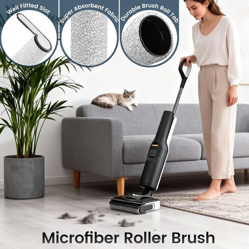 F25 GT Replacement Accessories Fit for Roborock F25 Ultra/ F25 Combo/ F25 ACE/ F25 ALT/ F25 LT/ F25 RT Cordless Wet Dry Vacuum Cleaner,3 Main Roller Brushes+3 HEPA Filters in Kuwait