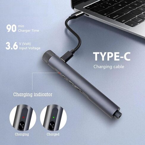 Portable 3 6V Electric Screwdriver Set with Magnetizer LED Light Multiple Bits for Electronics Repairs DIY Projects in Kuwait