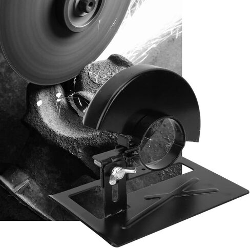 Electric Angle Grinder Stand Holder Adjustable Metal Bracket with Safety Cover Heavy Duty Cutting Base for Woodworking Metal Cutting DIY Projects 90x138mm (Angle grinder balance seat) in Kuwait