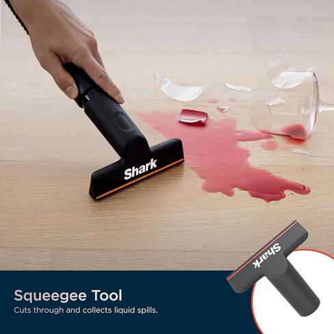 مكنسة Shark MessMaster المحمولة الرطبة والجافة، سعة 1 جالون، مجموعة ملحقات True Grip، سلكية، مثالية للحيوانات الأليفة والسيارات، شفط قوي للغاية للفوضى الرطبة والجافة الصعبة، بورجوندي، UV105 (متجدد) in Kuwait