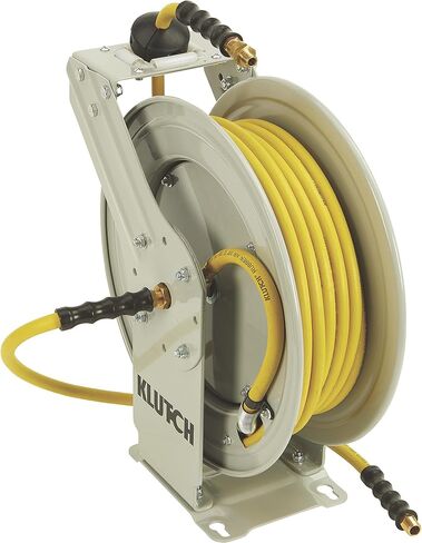 Klutch Auto-Rewind Dual Arm Air Hose Reel, with 3/8in. x 50ft. Hose, 300 PSI in Kuwait