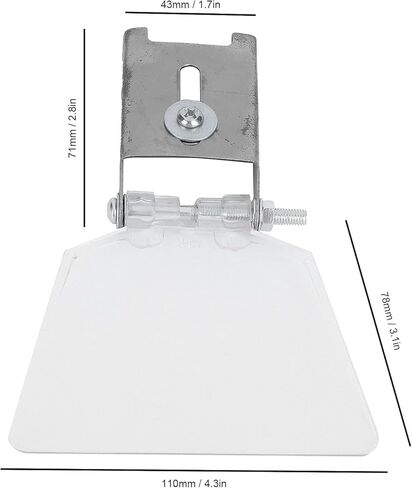 BestYiJo Bench Grinder Eye Shield - الفولاذ المقاوم للصدأ المتين والدروع البلاستيكية عالية الشفافية لمطاحن المقاعد، طقم بديل مكون من قطعتين in Kuwait