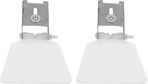 BestYiJo Bench Grinder Eye Shield - الفولاذ المقاوم للصدأ المتين والدروع البلاستيكية عالية الشفافية لمطاحن المقاعد، طقم بديل مكون من قطعتين in Kuwait