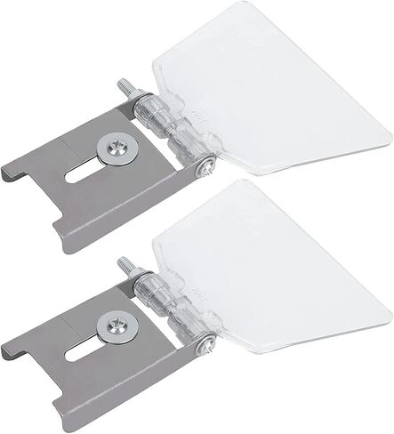 BestYiJo Bench Grinder Eye Shield - الفولاذ المقاوم للصدأ المتين والدروع البلاستيكية عالية الشفافية لمطاحن المقاعد، طقم بديل مكون من قطعتين in Kuwait