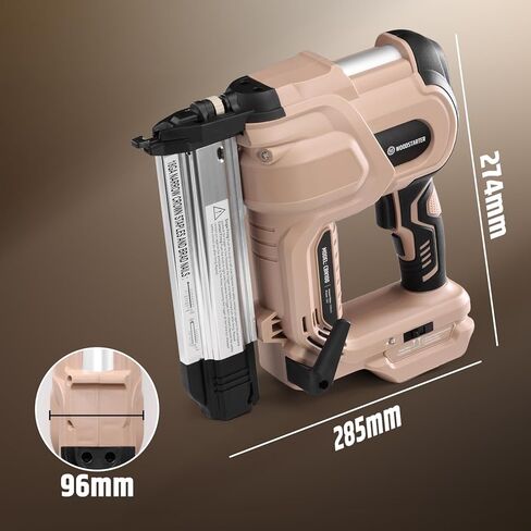 جهاز تثبيت المسامير اللاسلكي 2 في 1 (بطارية وشاحن)، 2 بوصة 18 جيجا، 400 مسمار، تعديل العمق، وضعين للإشعال، مصابيح LED، متوافق مع بطاريات ماكيتا 20 فولت، خفيف الوزن in Kuwait
